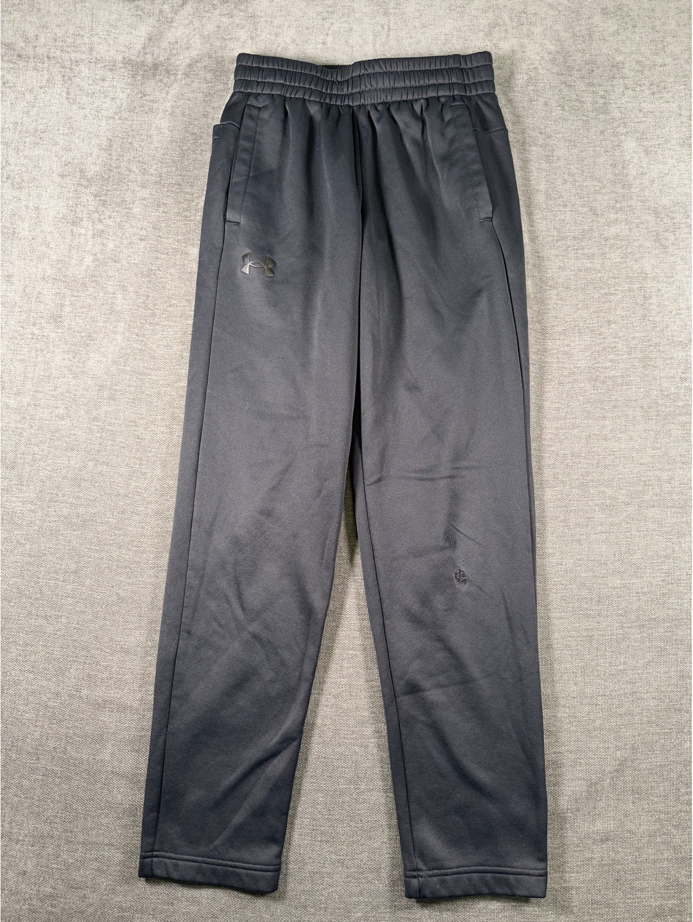 Under Armour Black Athletic Track Pants with Elastic Waistband, Size Small